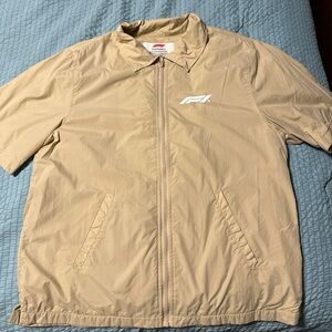 F1 Men's Beige Windbreaker Jacket